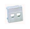 FACE PLATE 45X45 2 ports 