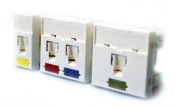 FACE PLATE 45X45 2 ports