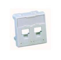 FACE PLATE 45X45 2 ports 
