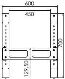 19" Open Racks Single Frame 42U